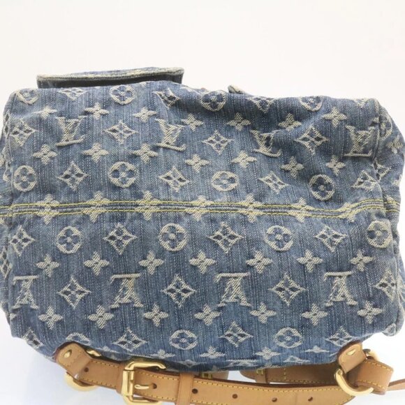 LOUIS VUITTON Monogram Denim Sac A Dos GM Backpack Blue M95056 LV Auth 23330AM - Picture 7 of 16